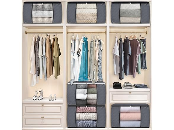 Fab totes 90L Grey 3 Pack Storage Bags