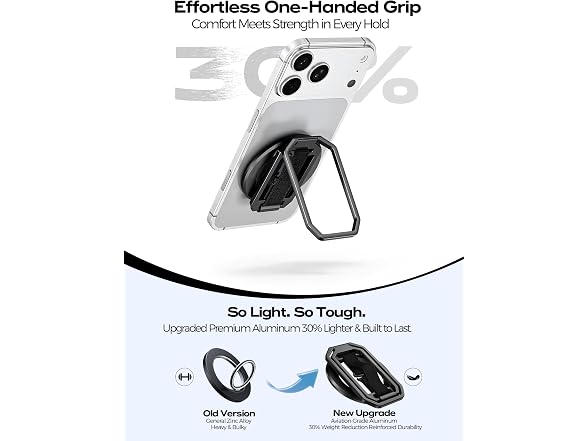 HYCZAAE Black MagSafe Phone Grip Stand