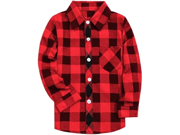 Sangtree Boys (7-8 Years) Flannel Long Down Shirts