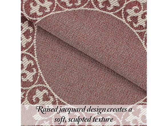 Superior Cotton Blend Bedspread Set Jacquard Floral