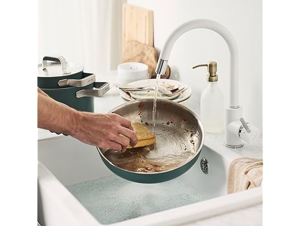 ZWILLING Pure 9.5-inch Stainless Steel Fry Pan, Green