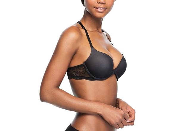 Undies Wmns Grey Push Up Bra (34C)
