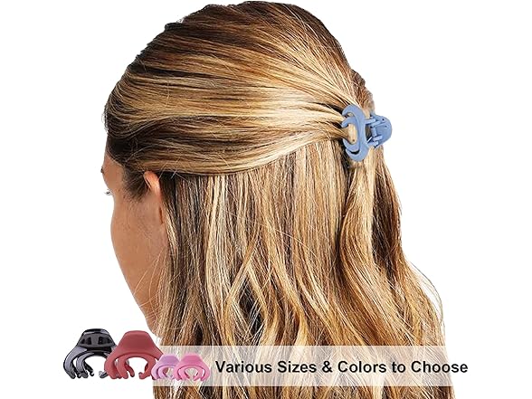 FITDON 4PCS Large & 8PCS Small Jaw Clips