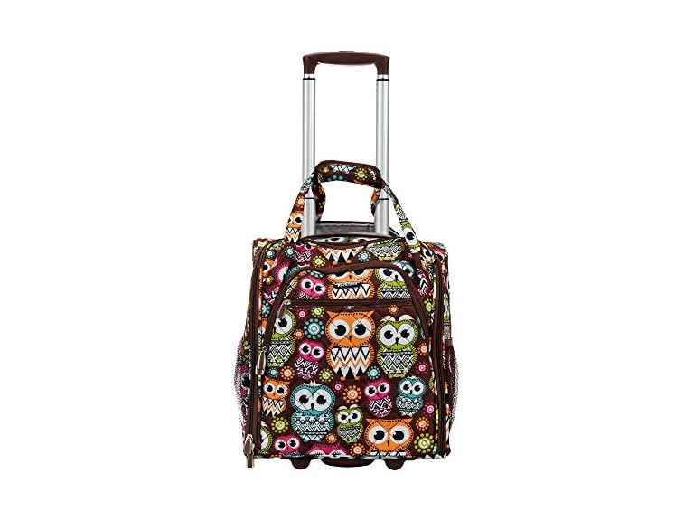 Rockland Melrose Upright Wheeled Underseater Luggage Carry-On 16-Inch