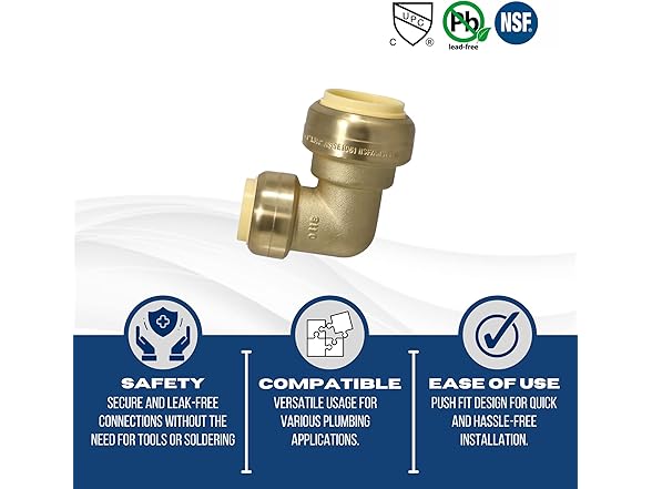 XFITTING Push Fit 1 Inch x 3/4 Inch Push