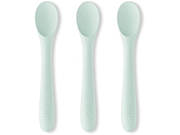 NUK Silicone Baby Spoons, Pack of 3