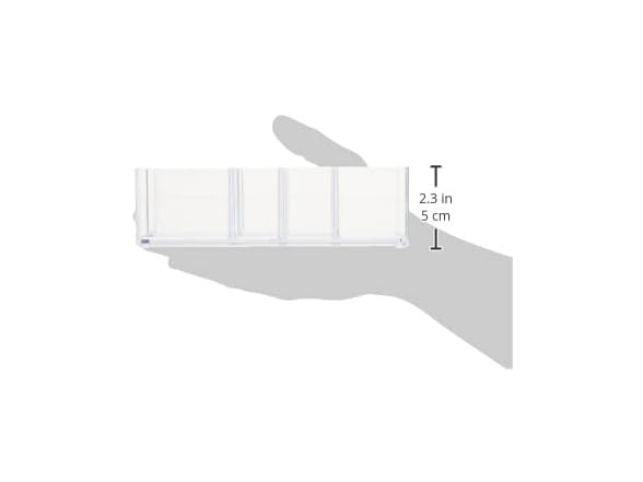 iDesign Divided Bathroom Vanity Organizer