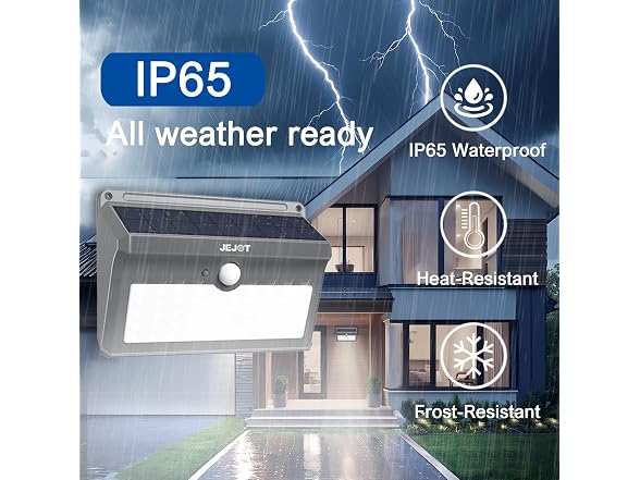 JEJOT Solar Security Flood Light 6-Pack