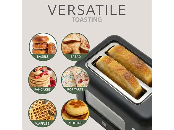 WILLOW Eco Series 2 Slice Toaster with Clear-View Window
