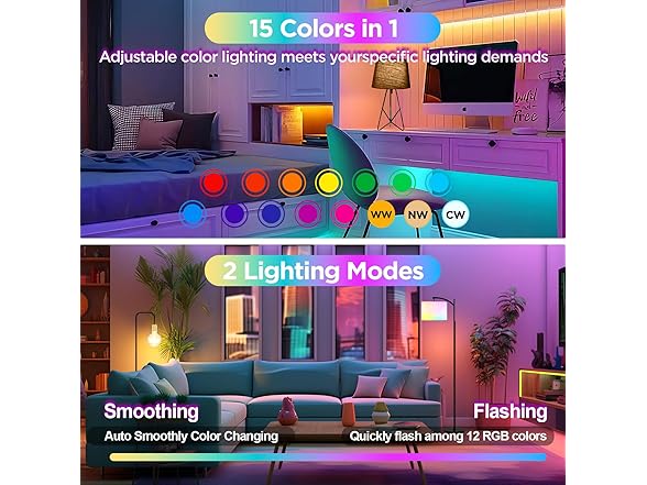 Yochoice 4-Pk E12 Battery Operated Light Bulb