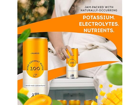 12PK 100 Coconuts Mango Pure Coconut-100%