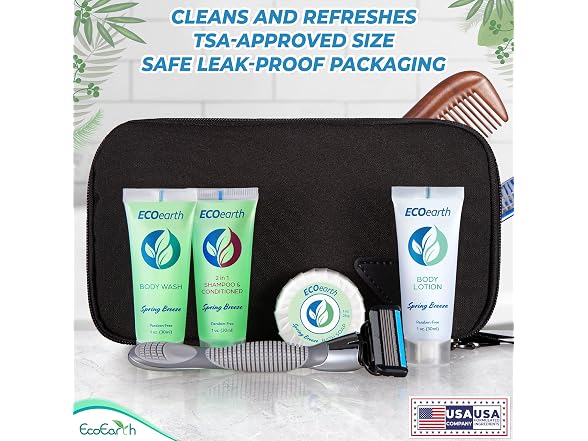 EcoEarth Travel Shampoo Conditioner 2in1 100 Pack