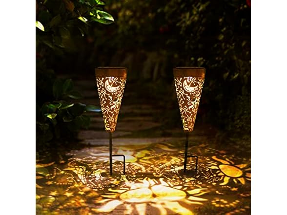 DIBIEECN 6 Pack Sun & Moon Solar lights