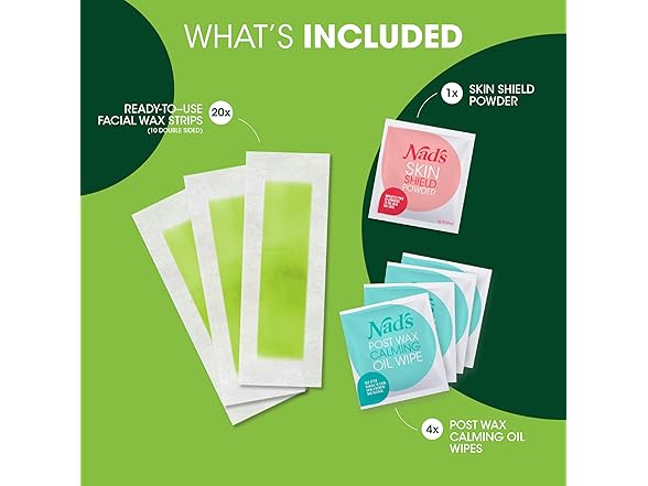 Nad's Facial Wax Strips