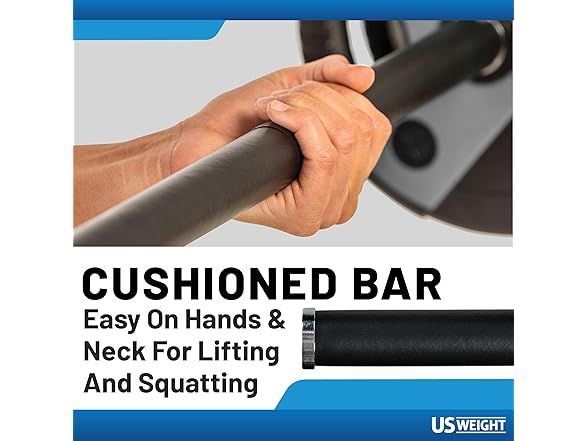 US Weight 54 LB Barbell Weight Set with 55” Bar