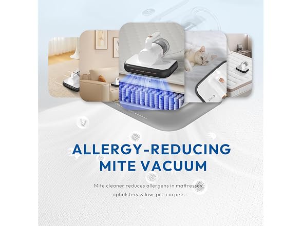 Candy Mattress Vacuum Cleaner UV Sanitizing with HEPA Filter