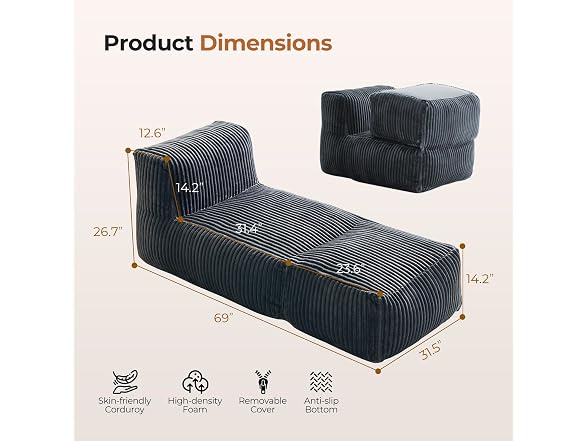 Ayovoch Giant Bean Bag Chair for Adults