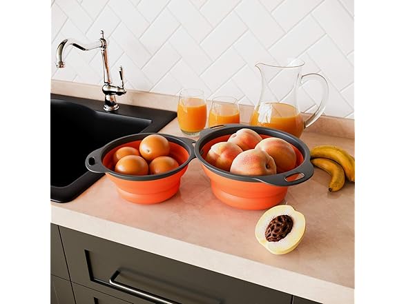 WeTest Collapsible Colanders w/Handles