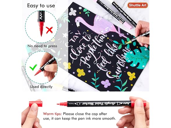 Shuttle Art 36 Acrylic Dual Tip Markers