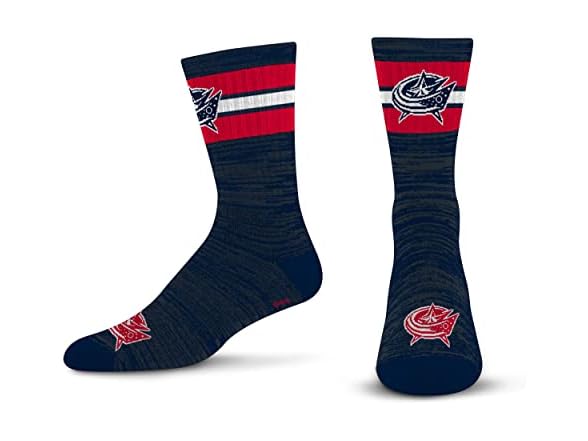 FBF Blue Jackets Crew Socks L