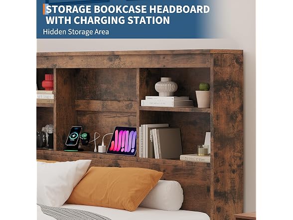 GarveeHome King Size Bed Frame