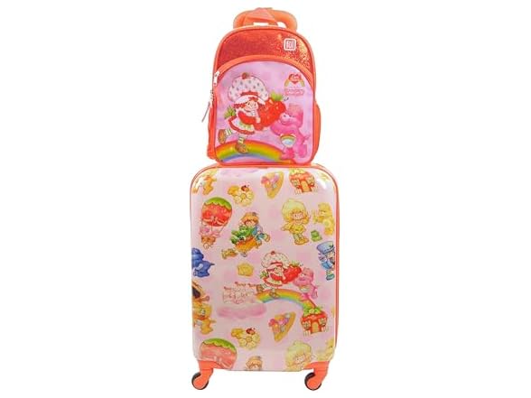 FUL Strawberry Shortcake and Care Bears 2PC Luggage Set