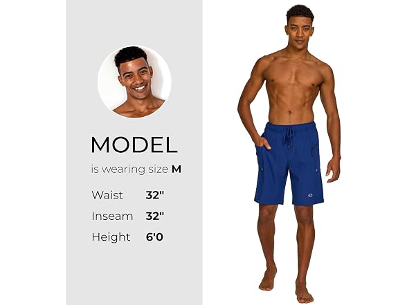 Champion Mens 9" Swim Trunks
