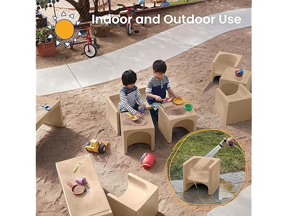 ECR4Kids Tri-Me 3-In-1 Cube Chair