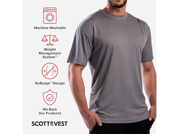SCOTTeVEST Men (L) Short Sleeve T-Shirt