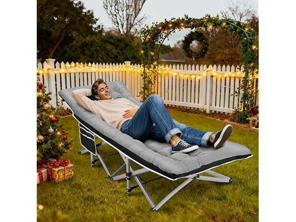 Fragess Portable Camping Cot 28" Wide