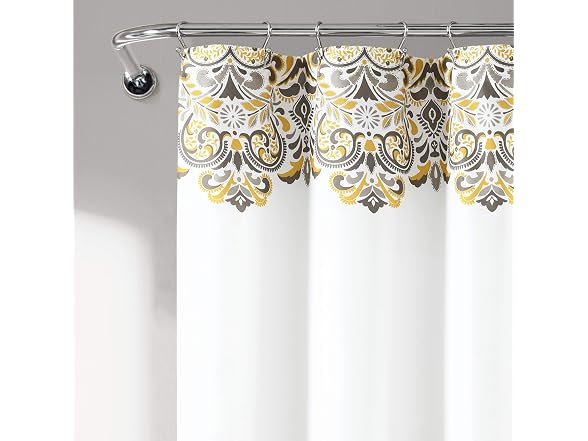 Lush Decor Clara Shower Curtain-Fabric Colorful Boho