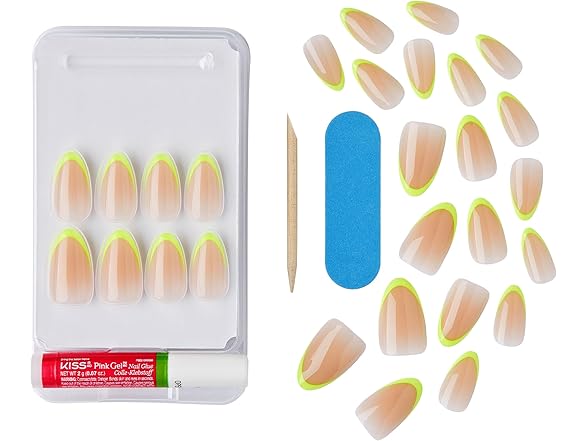 KISS Salon Acrylic 'Hype', Light Neon Yellow