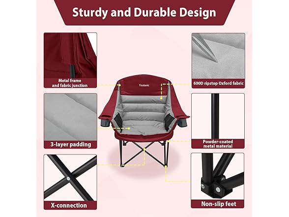 Youtanic Oversized Camping Chair