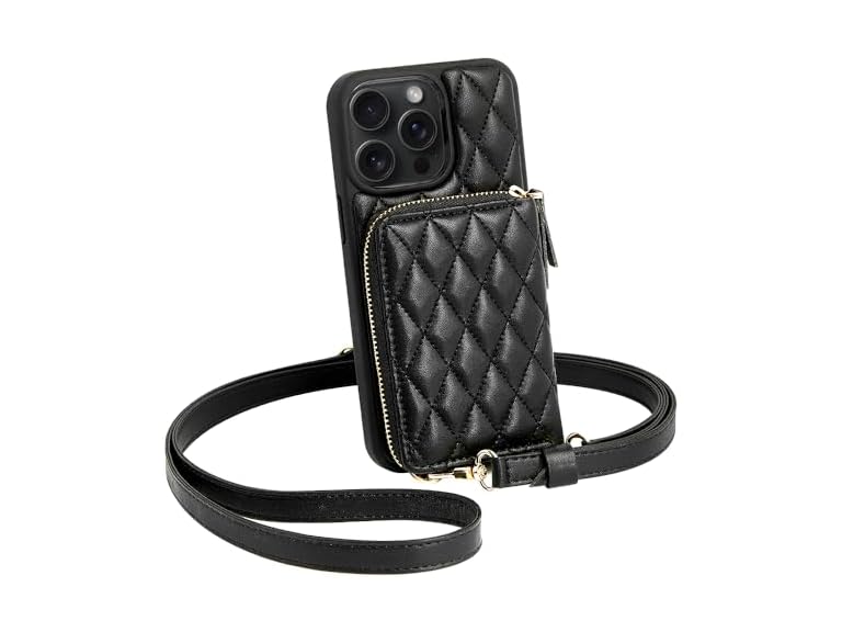 LAMEEKU iPhone 15 Pro Max Wallet Case