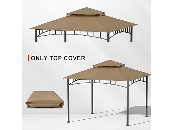 ABCCANOPY Replacement Top for L-GZ136PST Brown