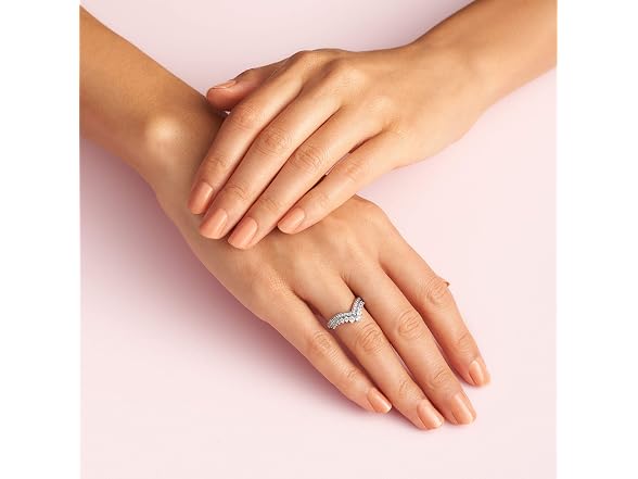 PANDORA Princess Wishbone Ring - Size 5, No Gift Box