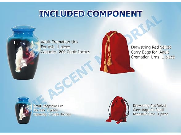 THE ASCENT MEMORIAL Urns