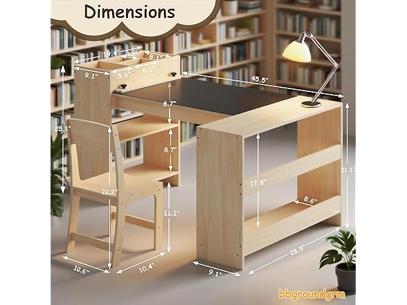 Kids Art Table and Chair Set