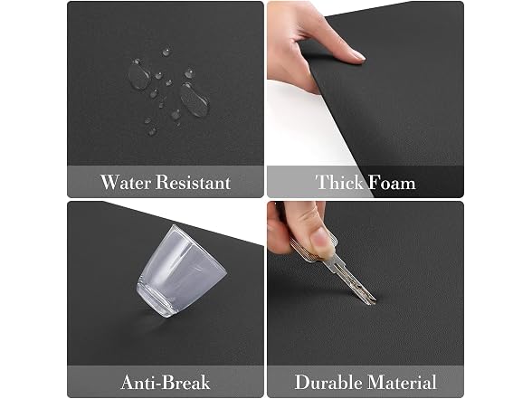 HappyTrends 2 PCS Kitchen Mat Cushioned Waterpro
