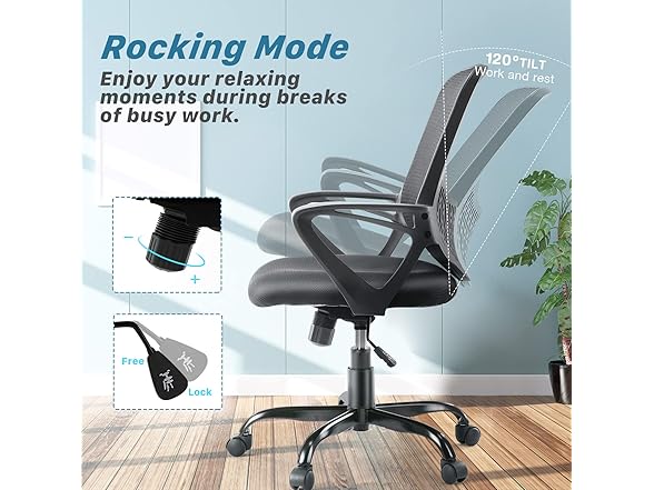 AFO Home Office Chair, Black