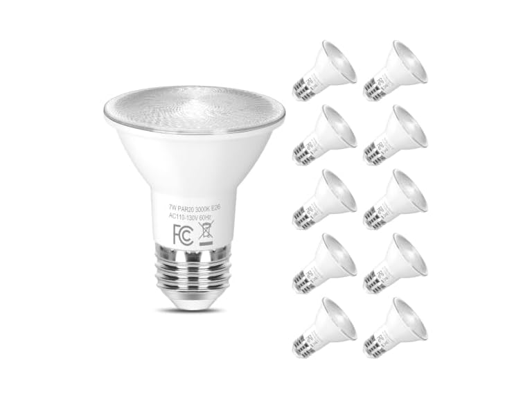 Brightever B0GX84F2MX 7W PAR20 LED Light Bulbs 3000K