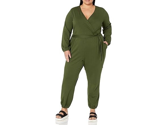 Amazon Essentials Women Knit Surplice Jumpsuit