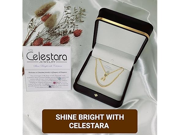 Celestara Gold Tennis Bracelet