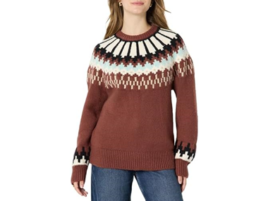 $12.99, Was $29.90, 56% Off! Amazon Essentials Women Oversized-fit Fair Sweater dealfomo