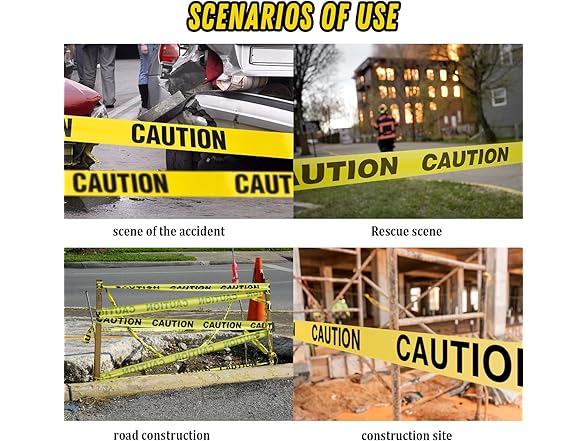 Ooyeidkvie Yellow Caution Tape 1000ft