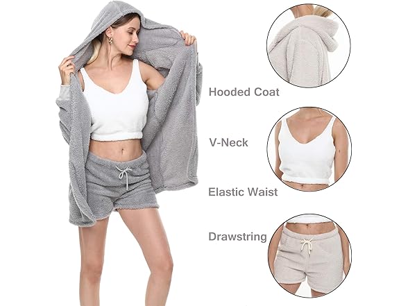 Women’s Sherpa Fleece 3 Piece Outfit