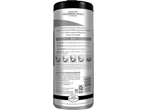 Weiman Stainless Wipes 30ct