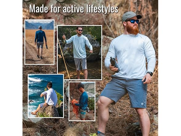 Vapor Apparel Men (L) Outdoor UPF 50+ Long T-Shirt