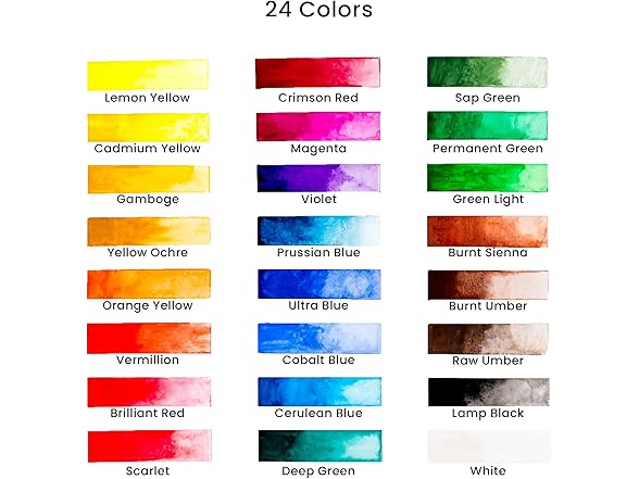 W.A. Portman Water Color Paint Set