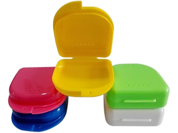 AKOAK Denture Case 2pc Yellow